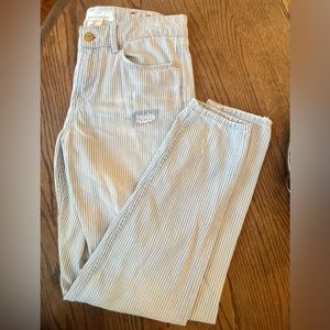 LOGG Size 4 Blue/White Painter Stripe Jeans